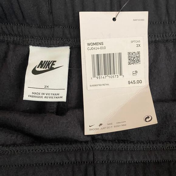 Nike Plus‎ Mid Rise Wide Leg Sweat Pants Joggers SZ 2X Athleisure Casual NWT - Picture 6 of 7